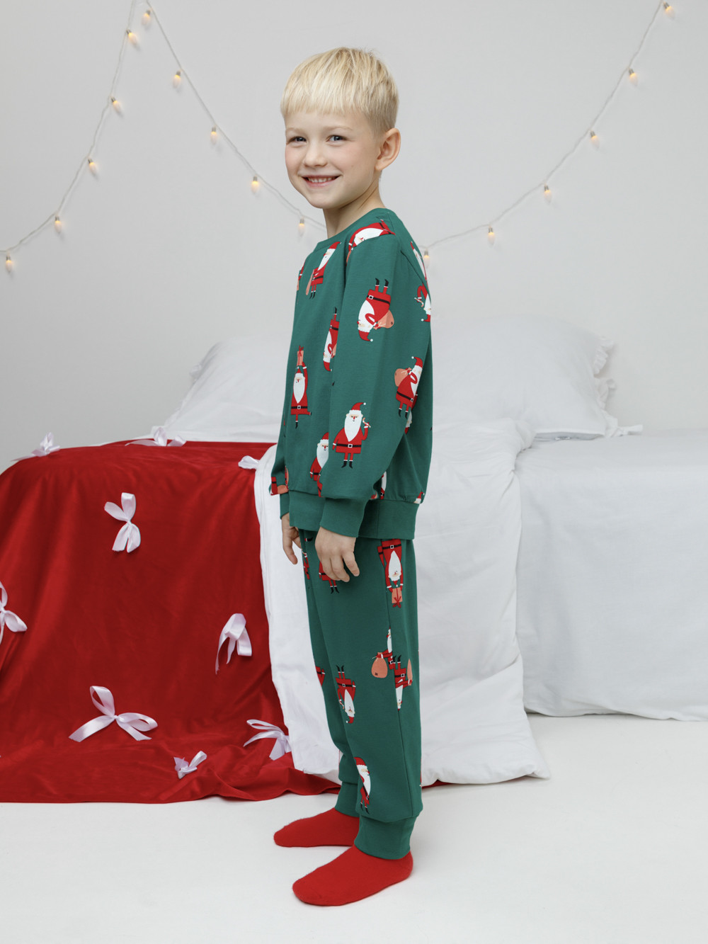 Пижамы, артикул: К 1663, цвет: зеленый, фото 3