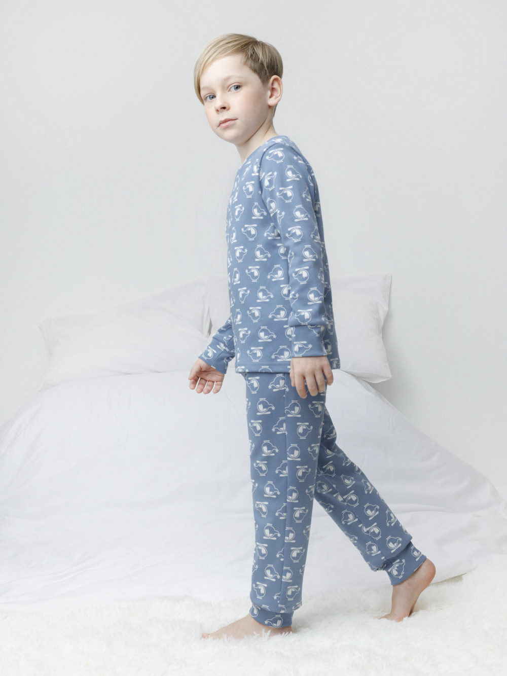 Пижама для мальчика, артикул: К 1552, цвет: синий, фото 3