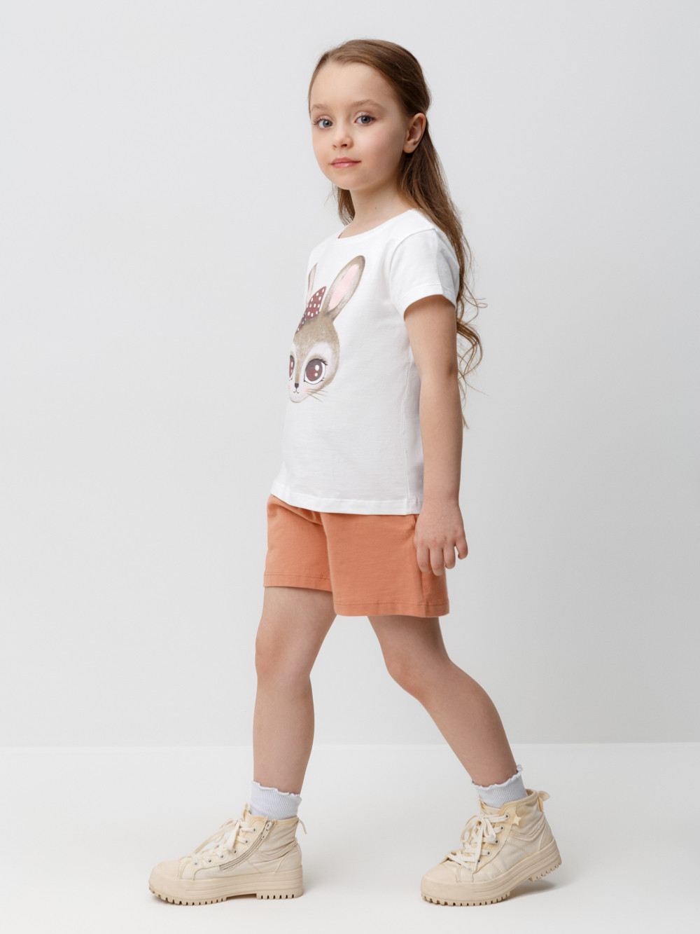 Шорты для девочки, артикул: КР 400692, цвет: коричневый, фото 2