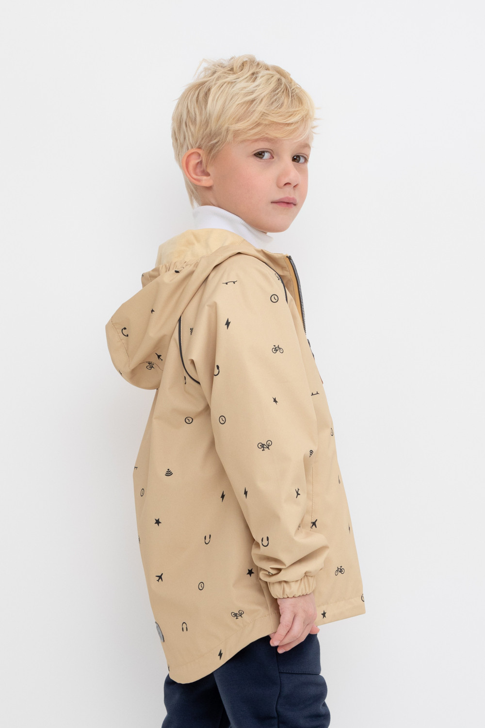 Куртки для мальчика, артикул: ВК 30085/н/4 ГР, цвет: коричневый, фото 3