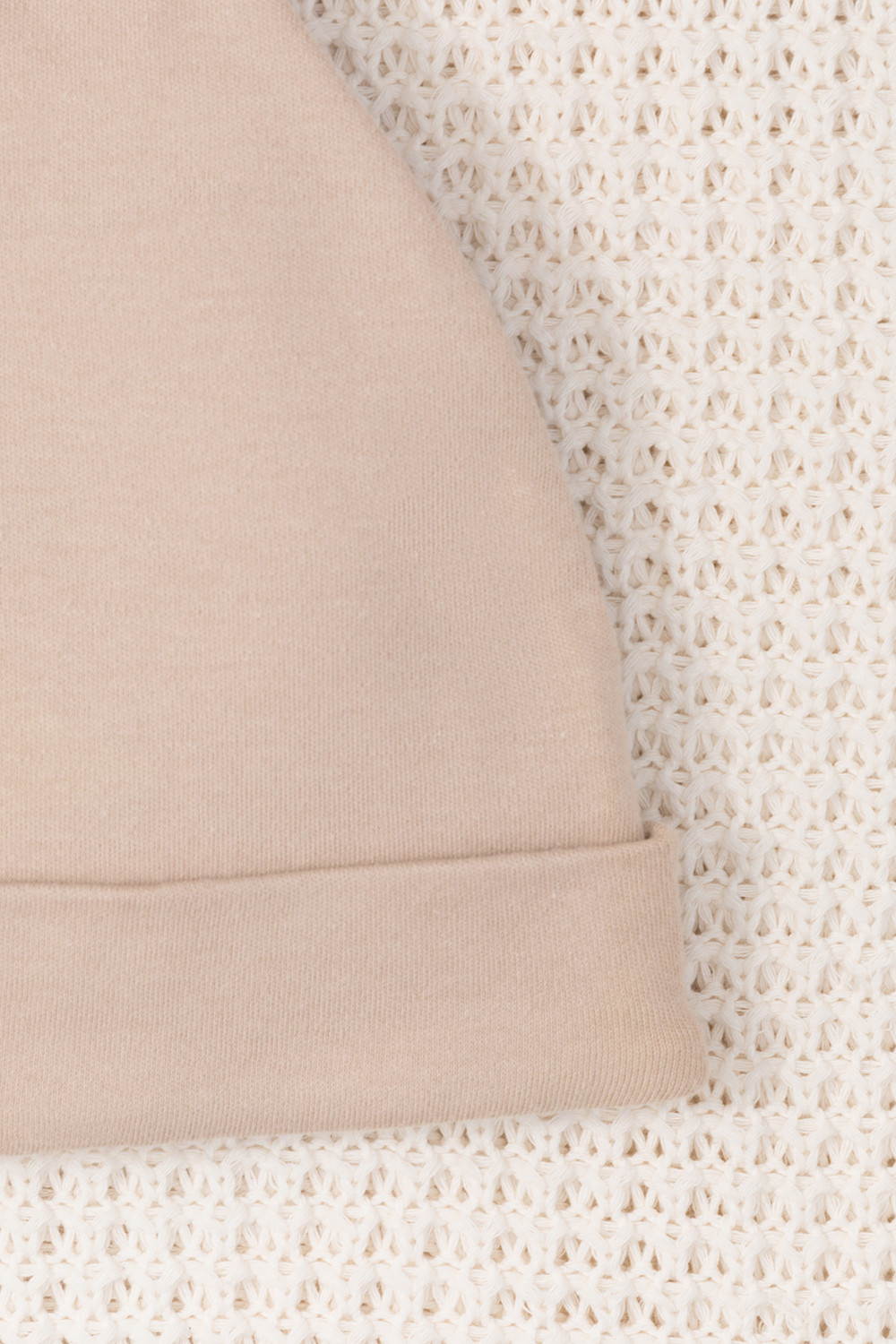 Шапочка ясельная для новорожденных, артикул: К 8036, цвет: светло-бежевый, фото 3