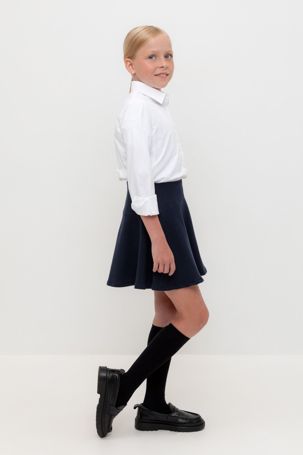 Юбка для девочки, артикул: К 7140, цвет: синий, фото 3