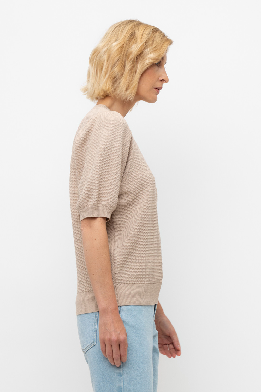 Джемперы женские для мам, артикул: ЕВ 30142, цвет: бежевый, фото 3