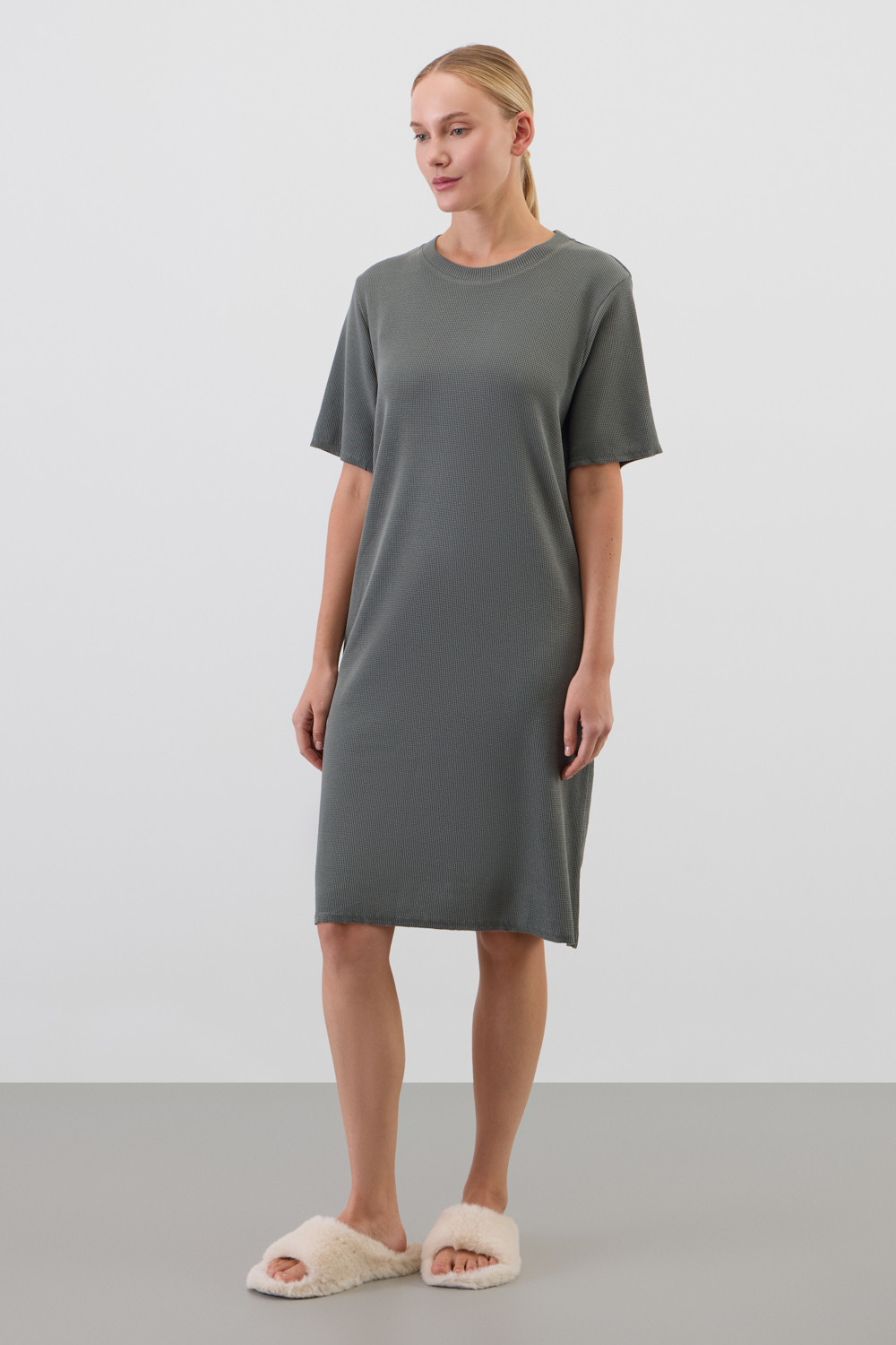 Сорочки ночные женские для мам, артикул: Е 10060, цвет: зеленый, фото 3