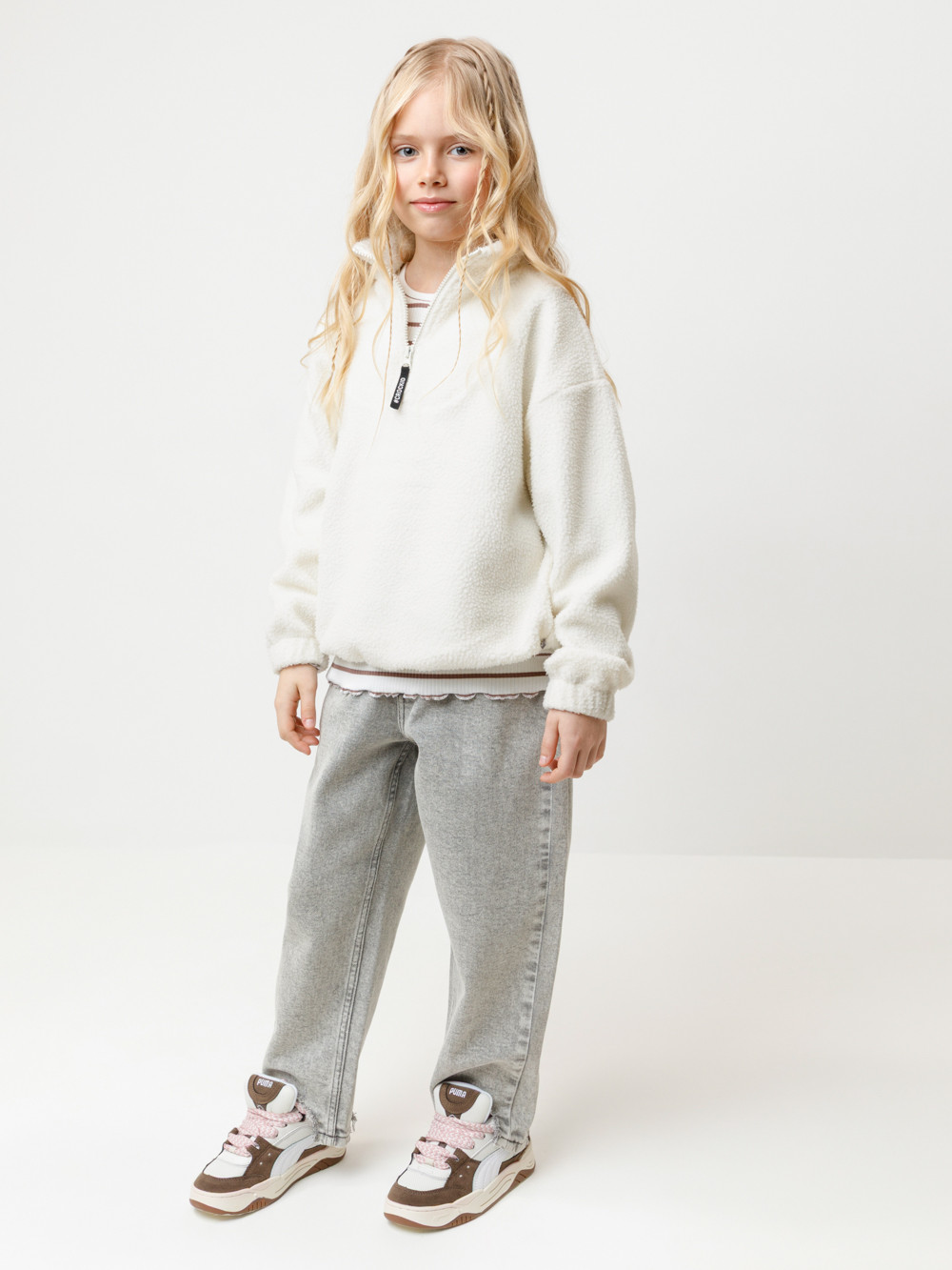 Куртка, артикул: ФЛ 30003/1 ГР, цвет: бежевый, фото 3