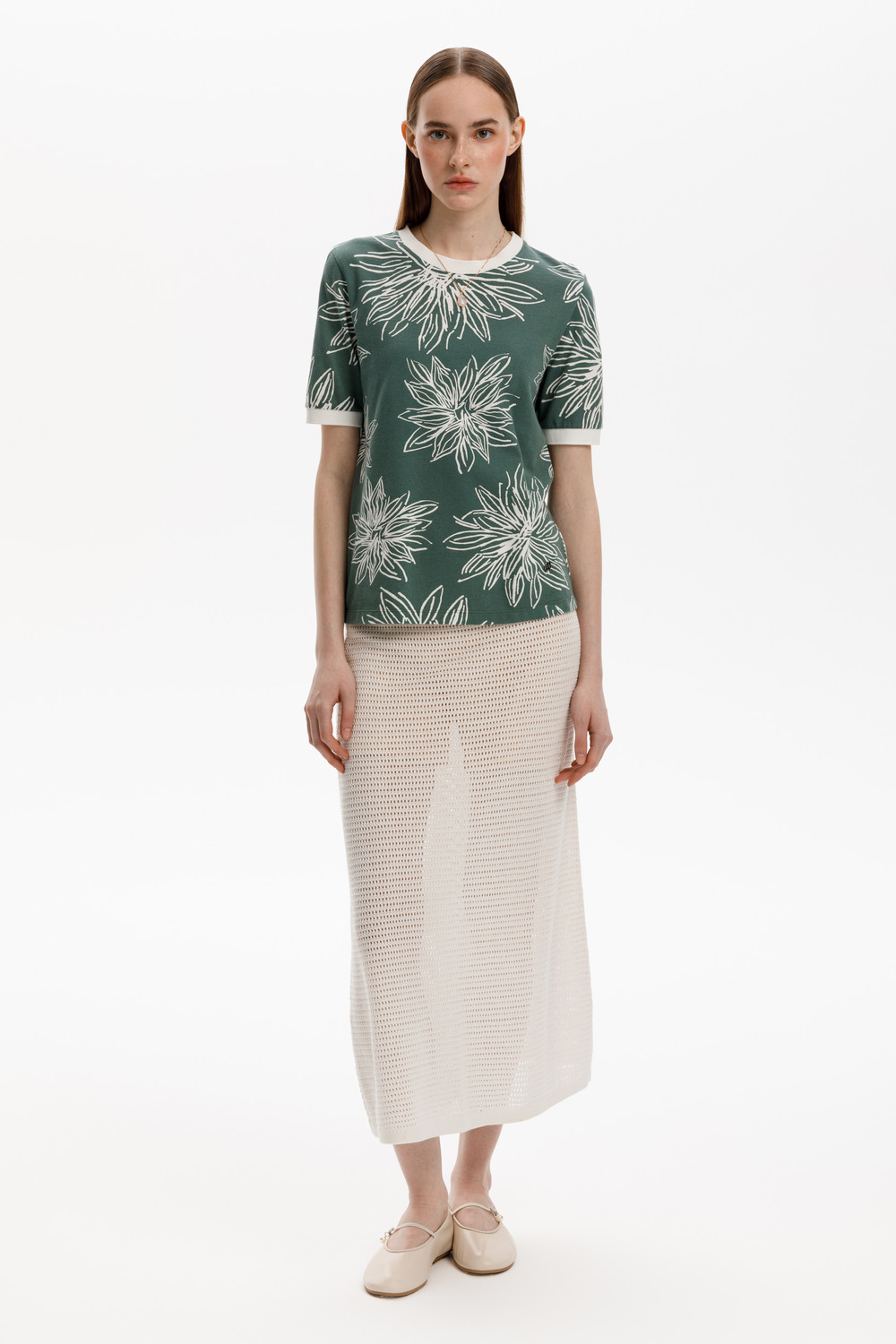 Футболки женские для мам, артикул: ЕВТ 3220, цвет: зеленый, фото 3