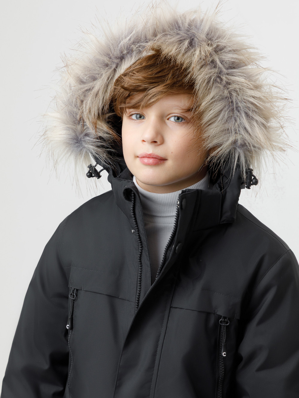 Куртки для мальчика, артикул: ВК 36111/2 ГР, цвет: черный, фото 3