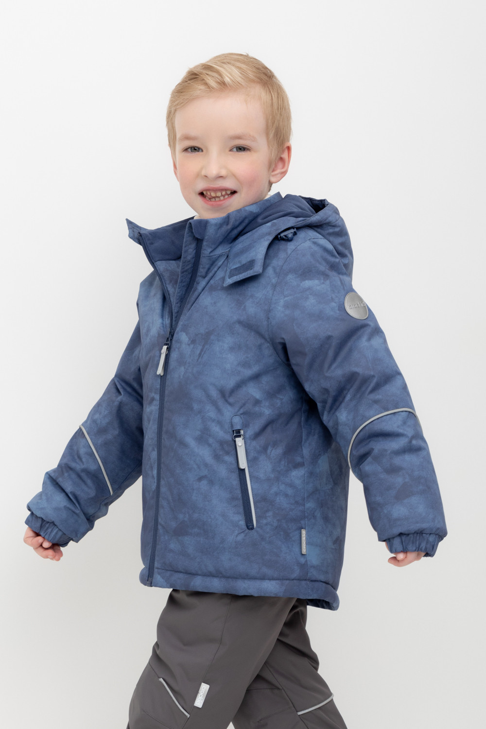 Куртки для мальчика, артикул: ВК 36102/н/1 ГР ( 92-122), цвет: синий, фото 3