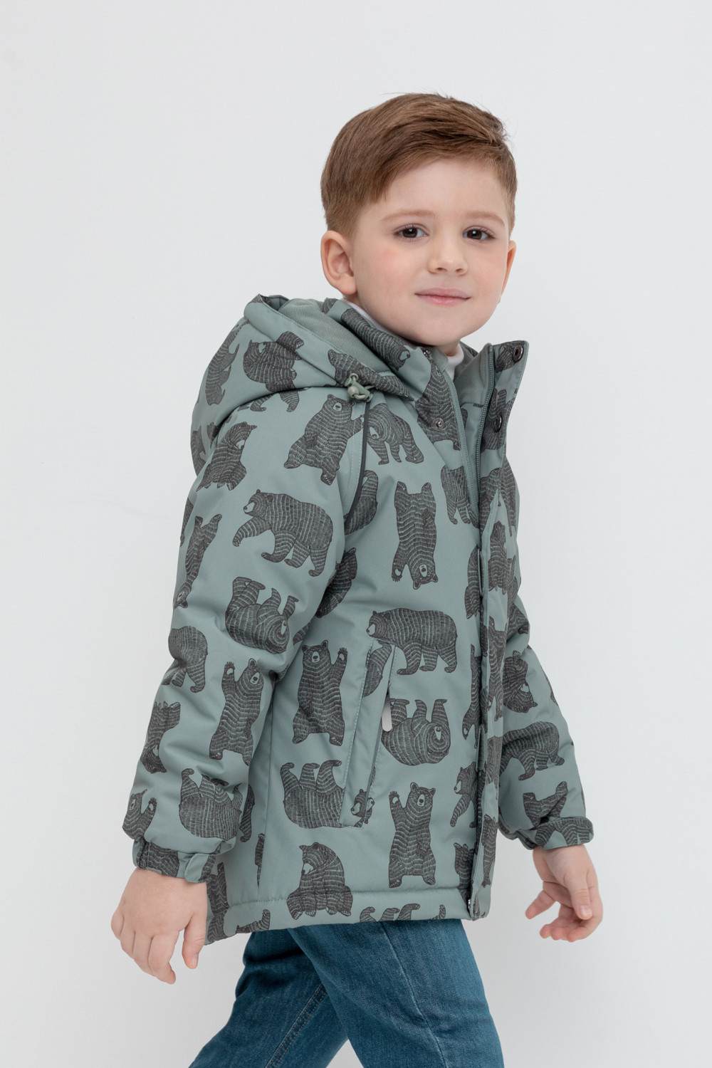 Куртки для мальчика, артикул: ВК 36084/н/1 Ал, цвет: зеленый, фото 3