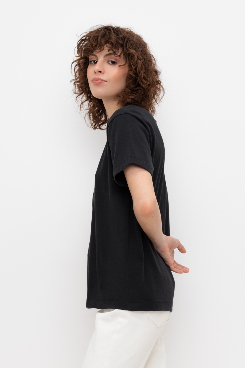 Футболки женские для мам, артикул: ЕВТ 3238/24, цвет: черный, фото 3