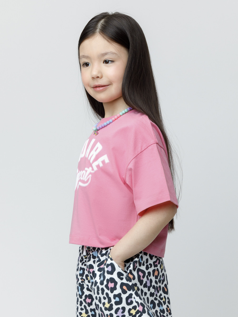 Футболка для девочки, артикул: КР 302936, цвет: розовый, фото 3