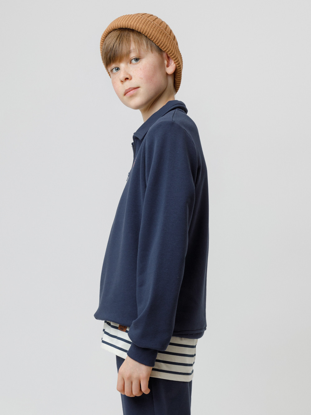 Свитшоты для мальчика, артикул: КР 302798, цвет: темно-синий, фото 3