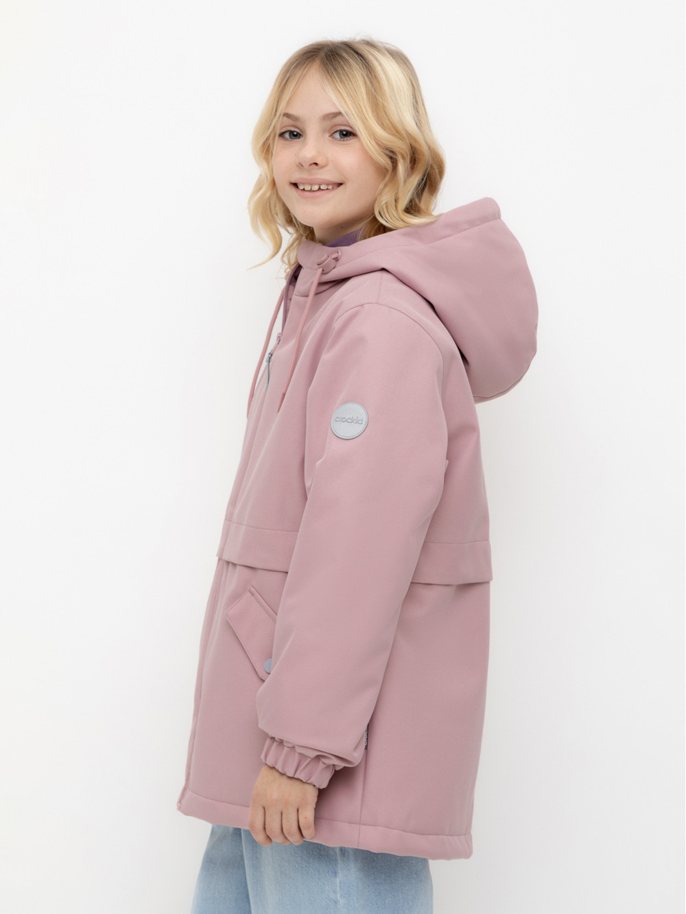 Куртка для девочки, артикул: ВК 32179/3 УЗГ, цвет: розовый, фото 3