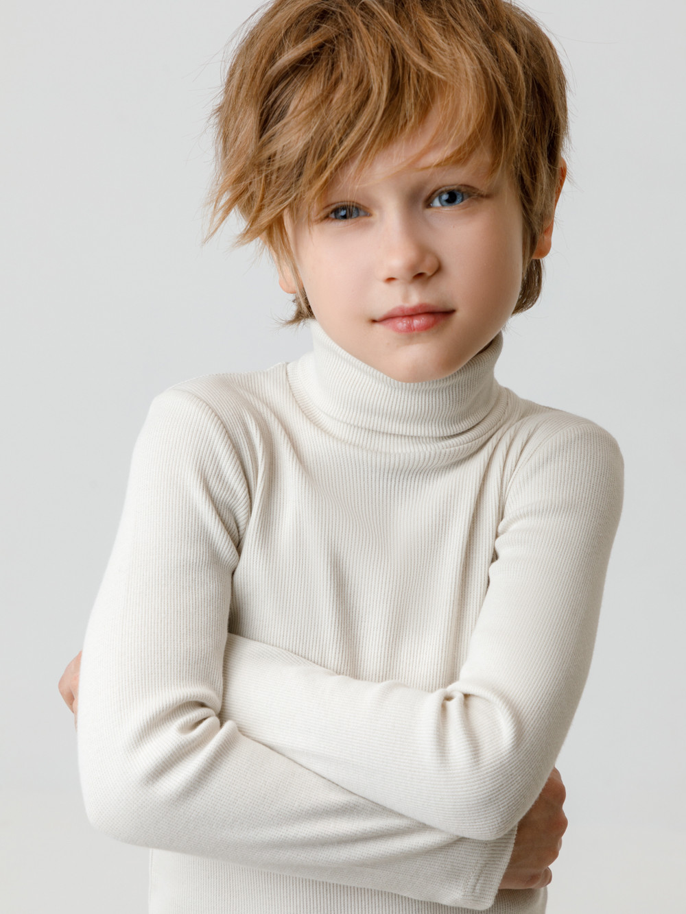 Водолазки для мальчика, артикул: КР 301477, цвет: бежевый, фото 3