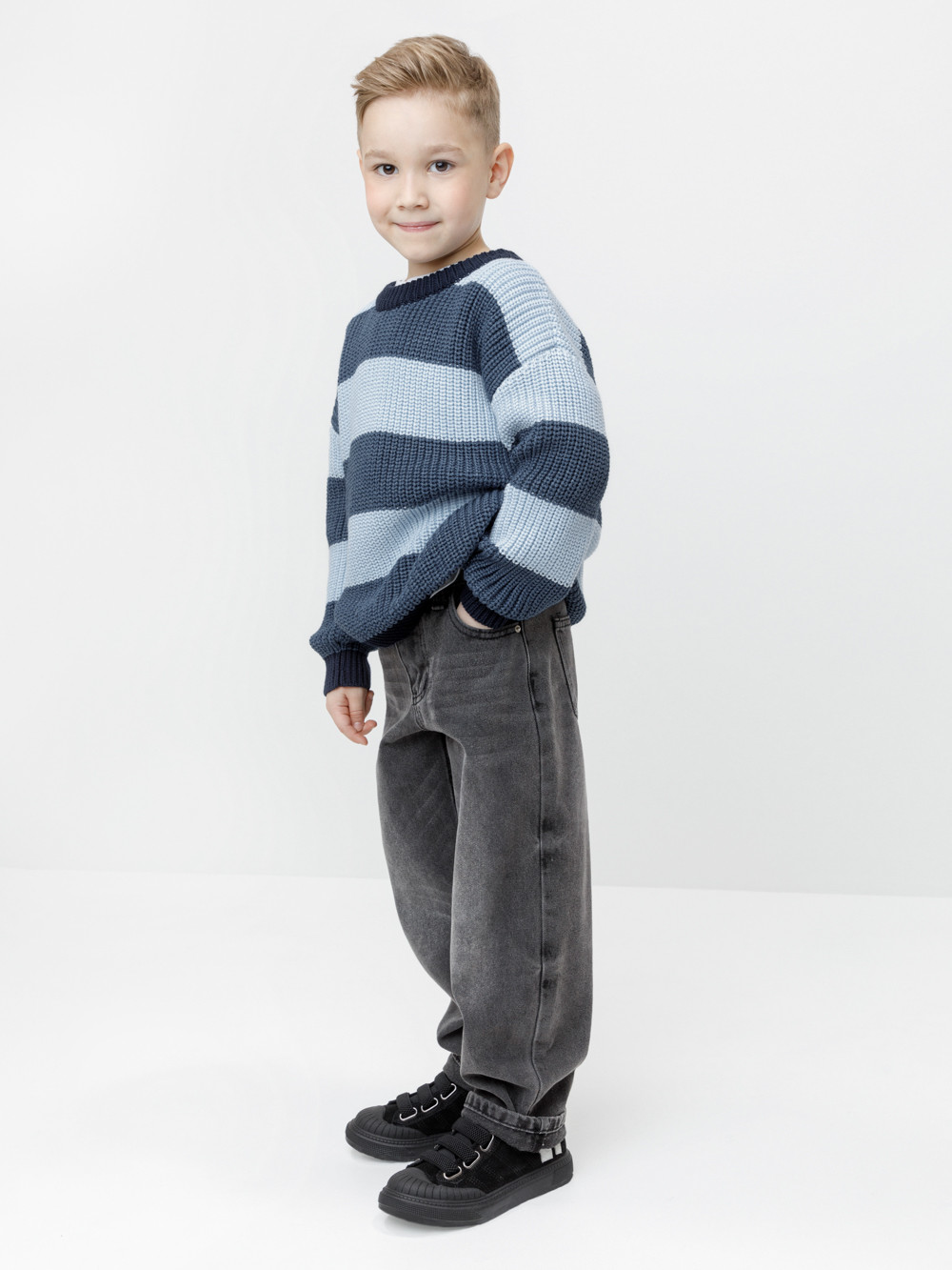 Джемпер для мальчика, артикул: КВ 30174, цвет: синий, фото 3
