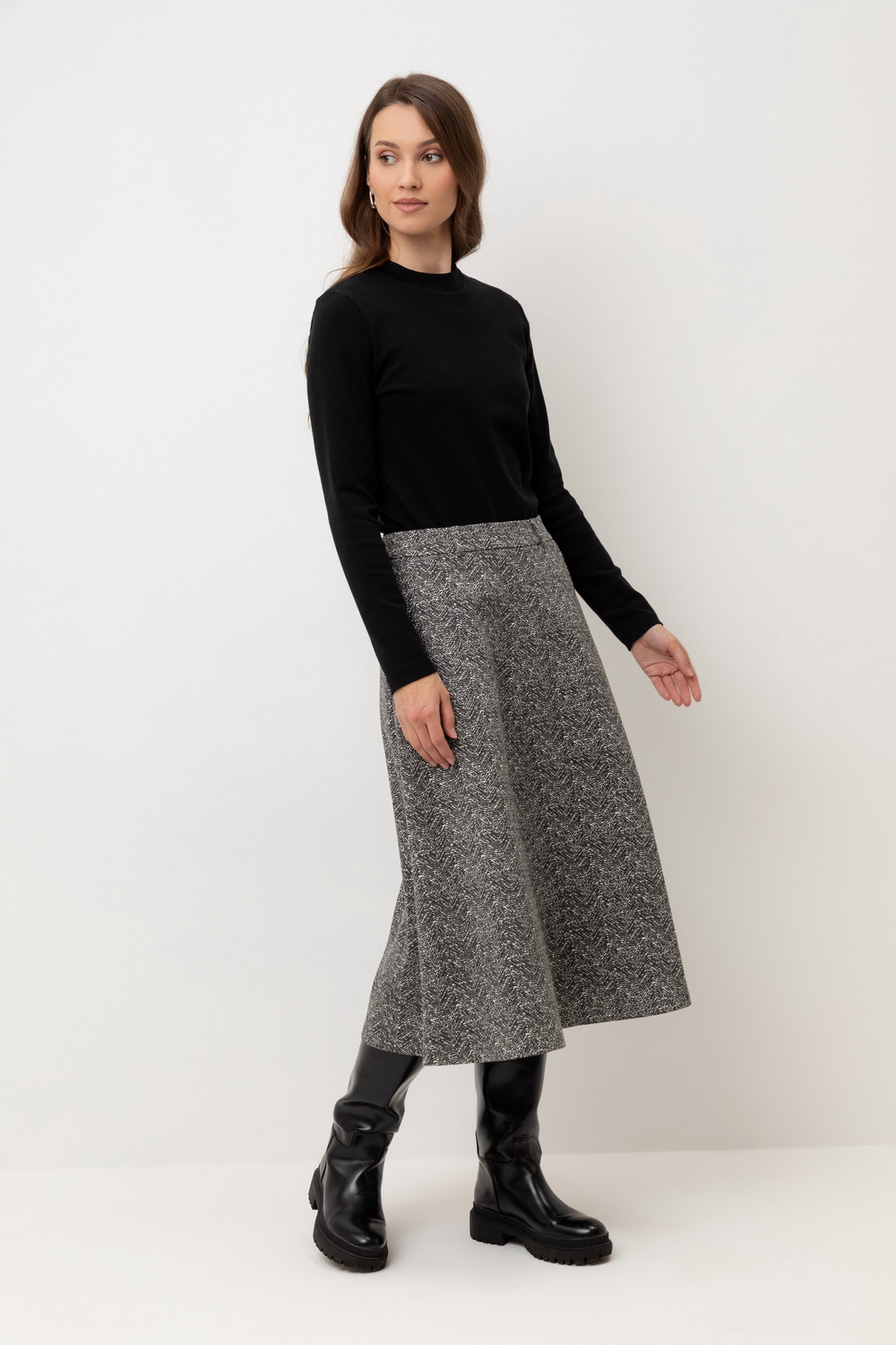 Джемперы женские для мам, артикул: ЕВТ 3330, цвет: черный, фото 3