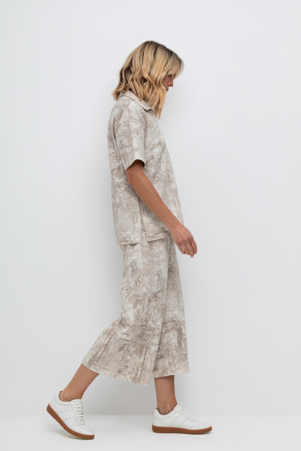 Брюки женские для мам, артикул: ЕВТ 4088, цвет: сливки2, фото 3