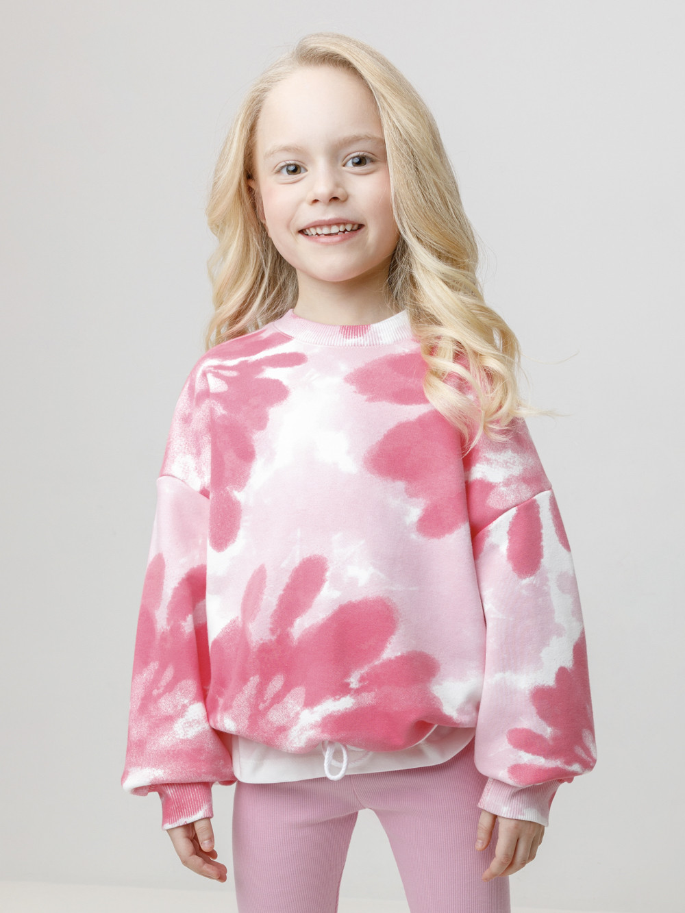 Свитшоты для девочки, артикул: КР 302905, цвет: сахар, фото 3