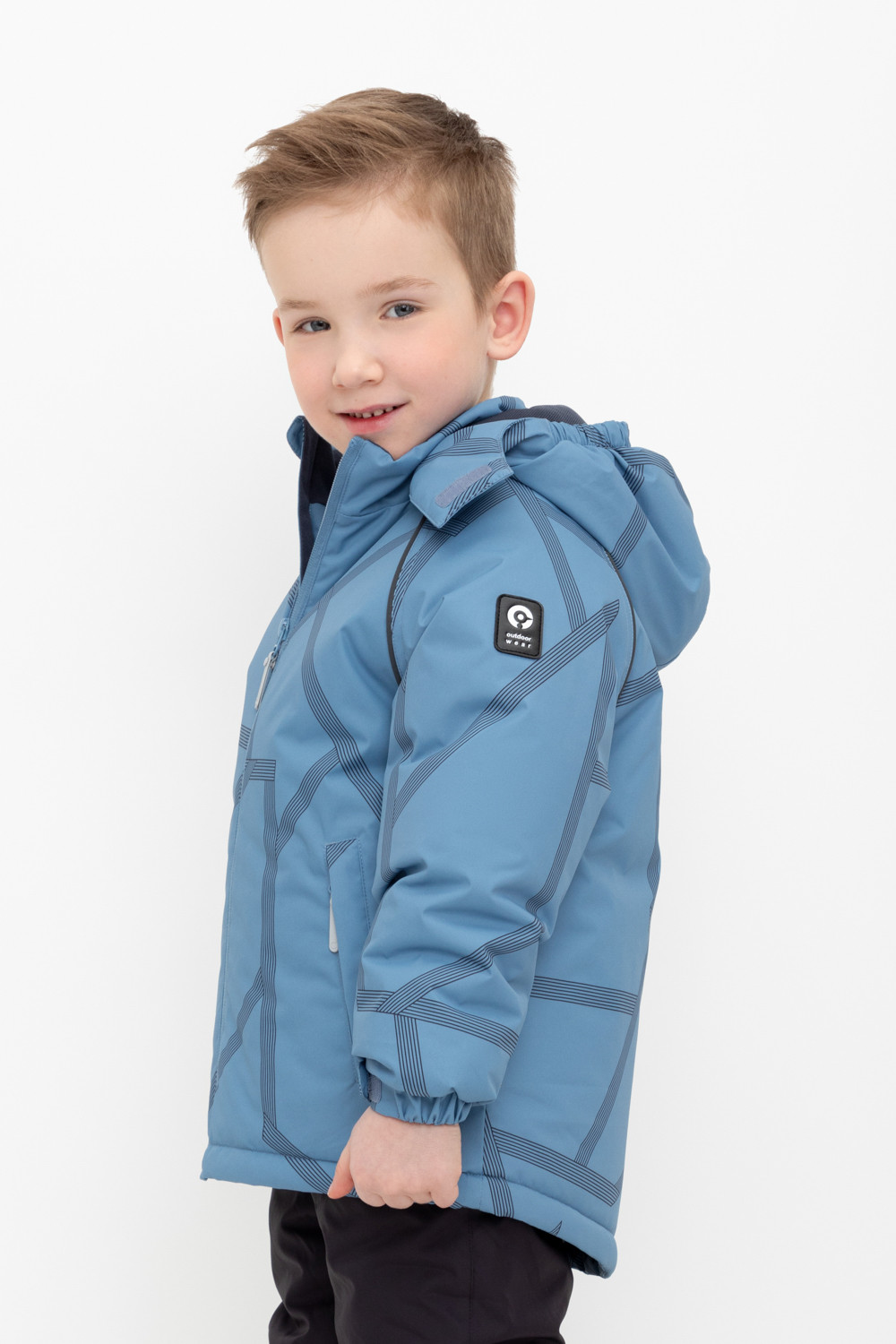 Куртки для мальчика, артикул: ВК 36087/н/6 ГР, цвет: голубой, фото 3