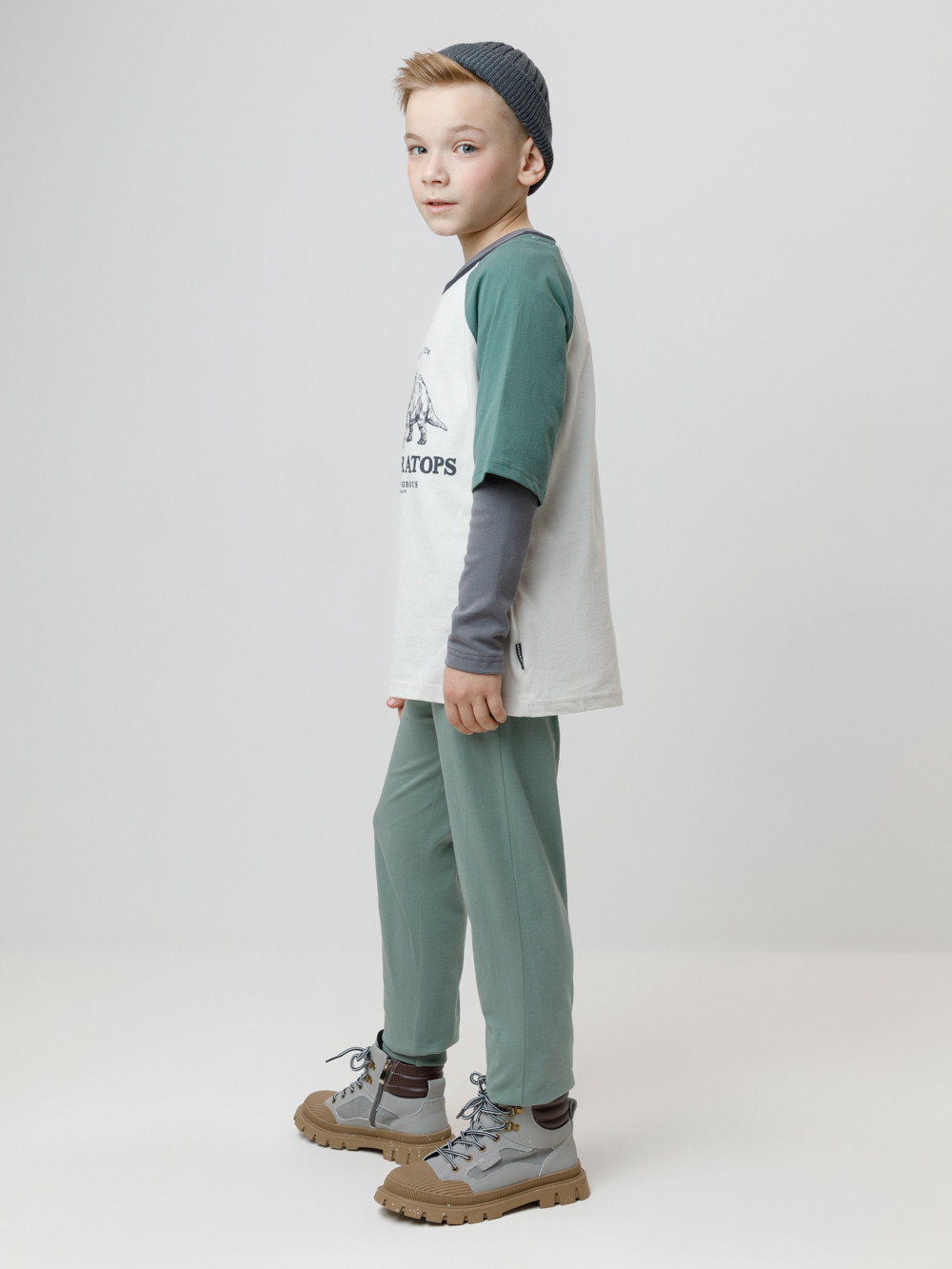 Брюки для мальчика, артикул: КР 400633-1, цвет: зеленый, фото 3