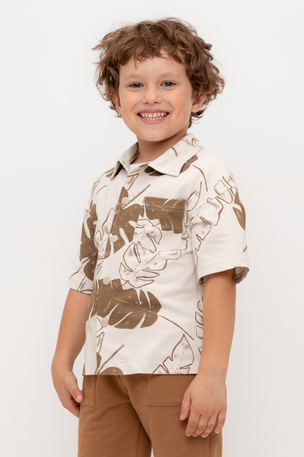 Рубашки для мальчика, артикул: КР 302731-1, цвет: бежевый, фото 3