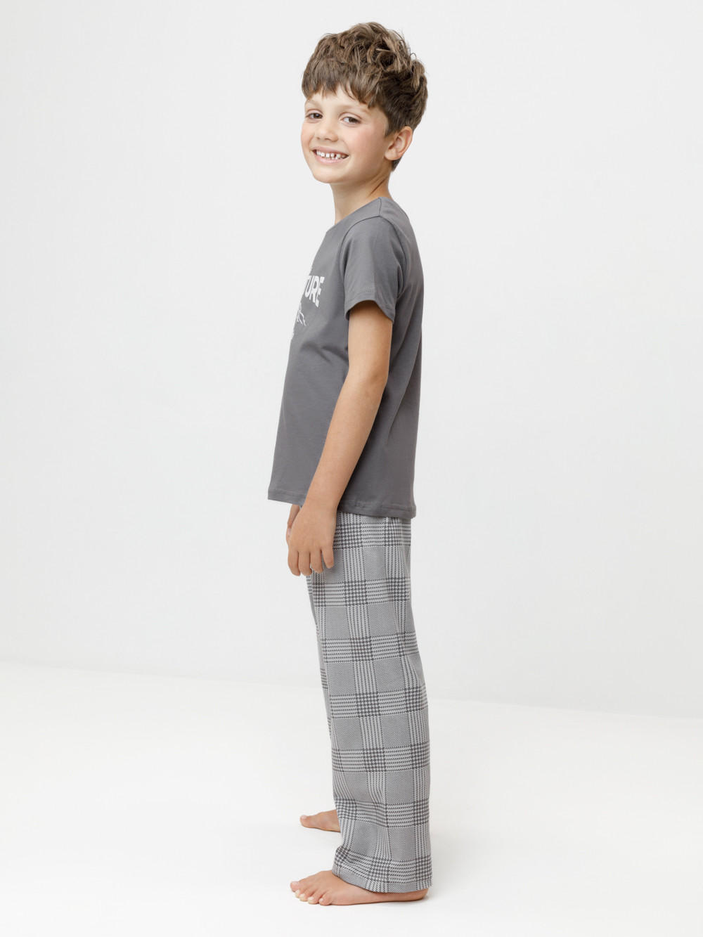 Пижама для мальчика, артикул: К 1599, цвет: темно-серый, фото 3