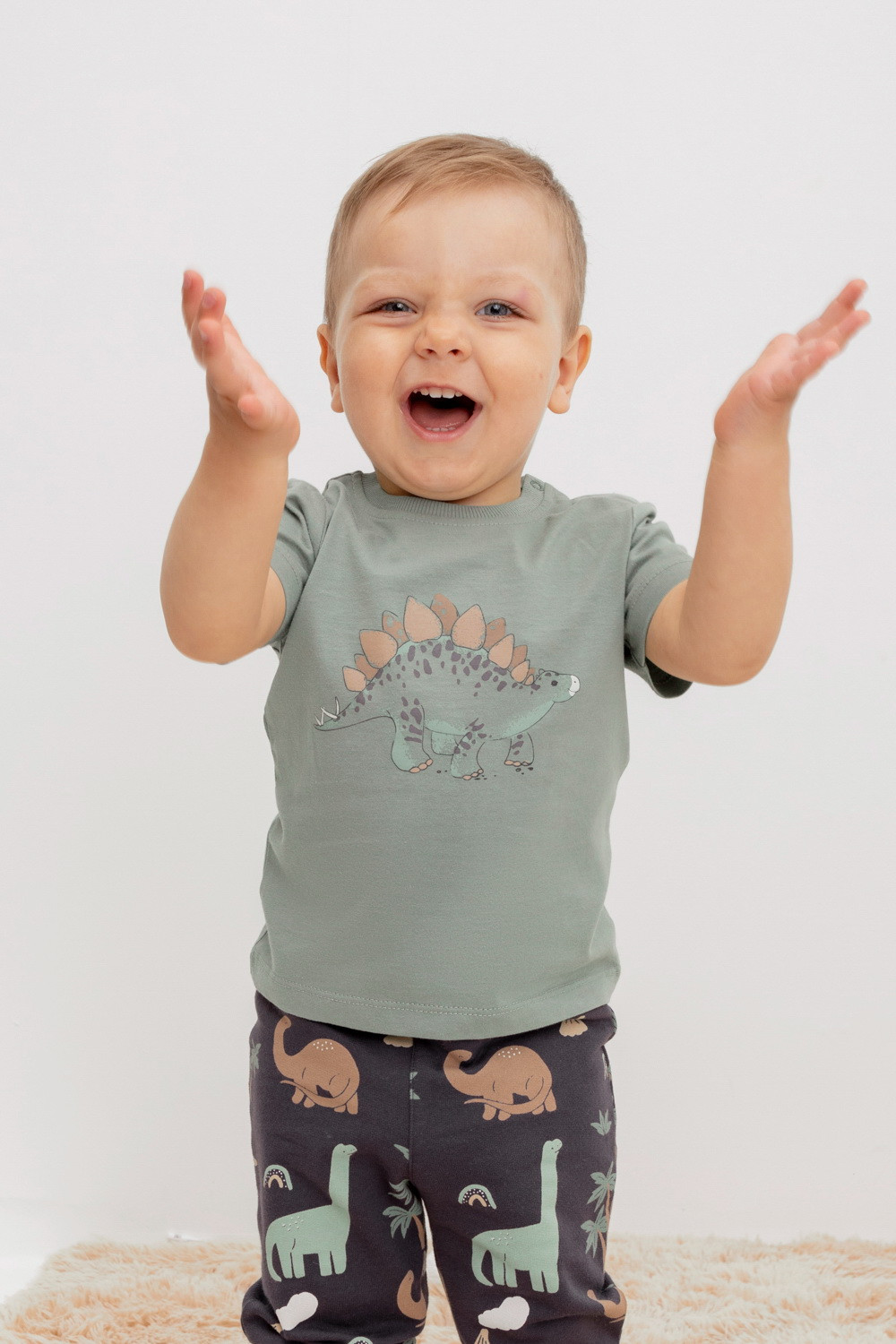 Футболка для мальчика, артикул: КР 302155/1, цвет: зеленый, фото 3