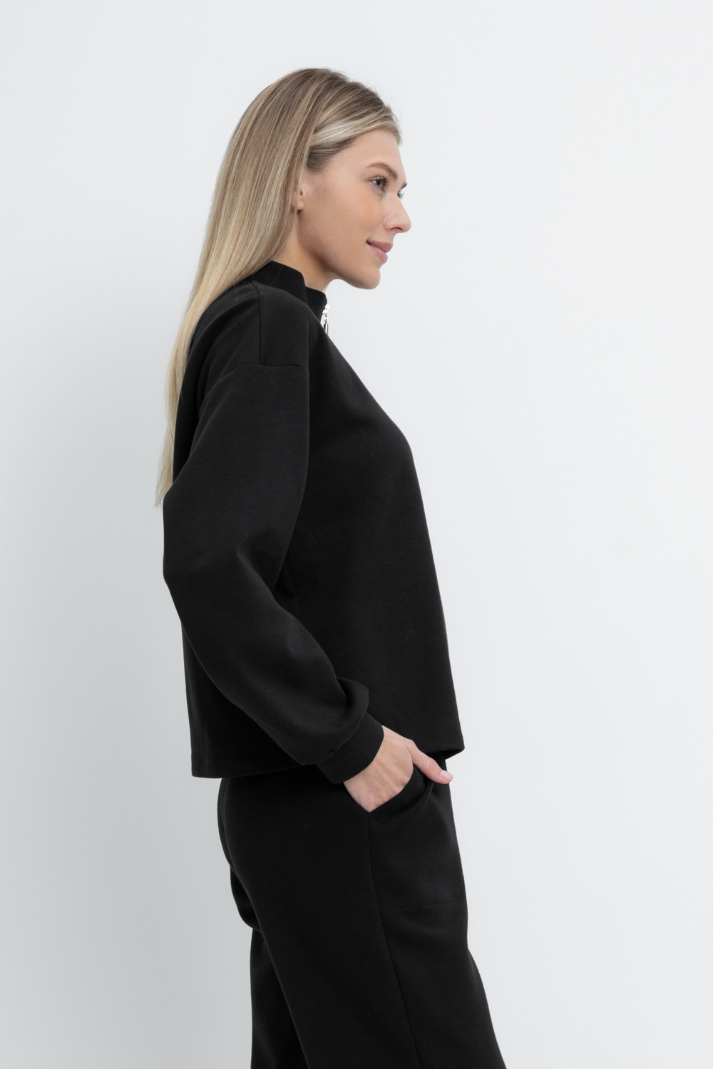 Джемперы женские для мам, артикул: ЕВТ 3257, цвет: черный, фото 3