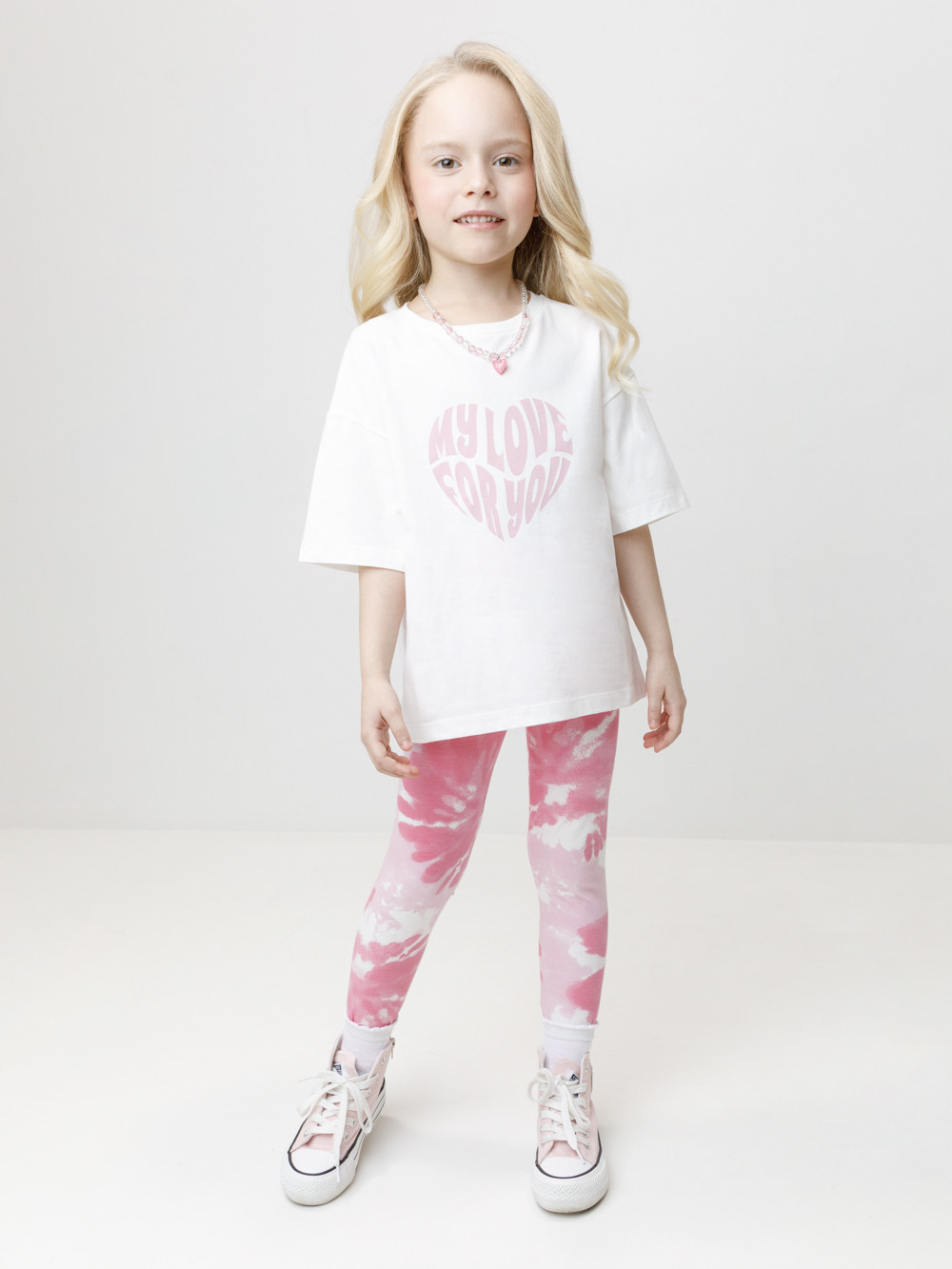 Лосины для девочки, артикул: КР 4074, цвет: сахар, фото 3