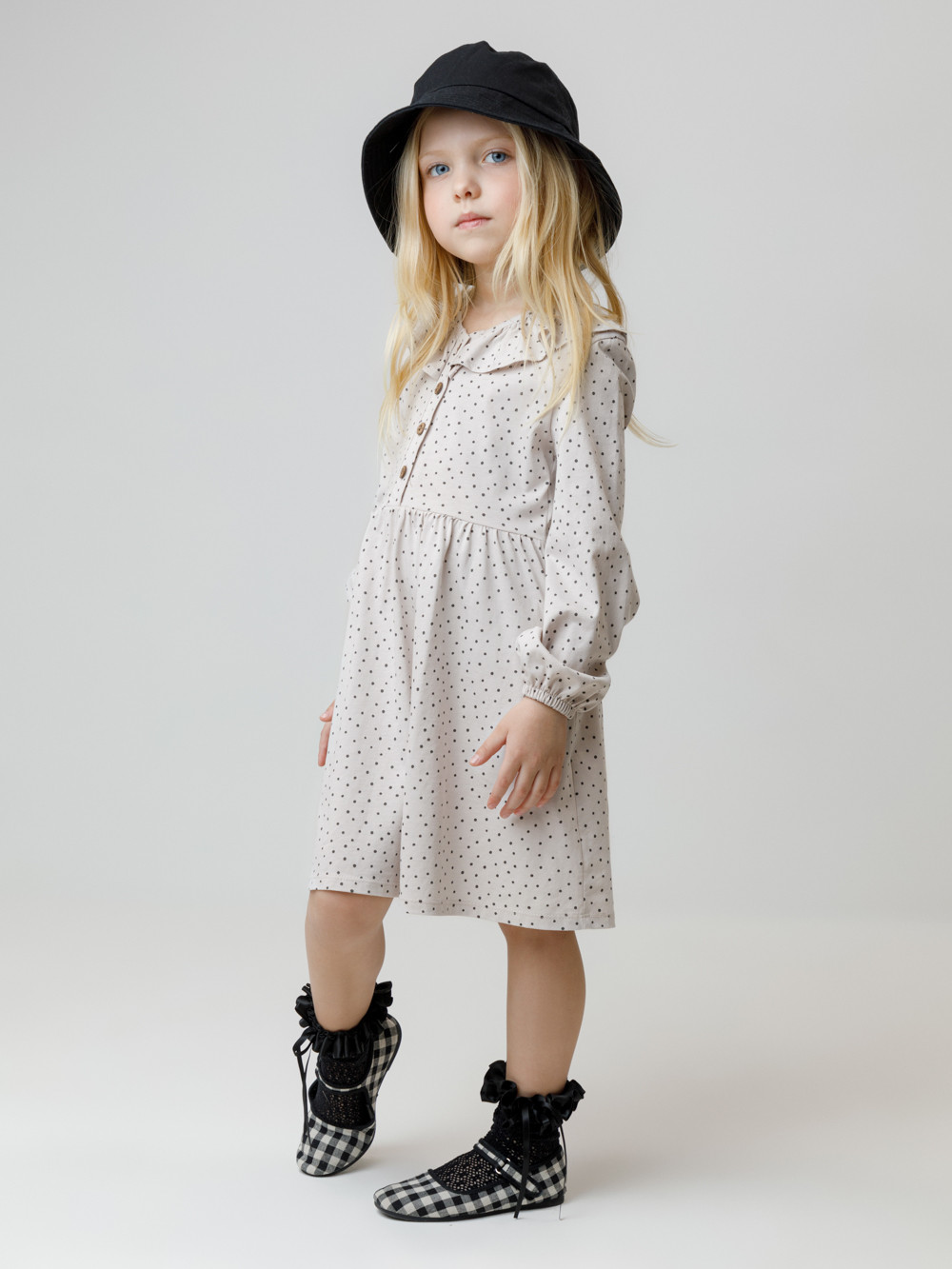 Платье для девочки, артикул: КР 5897, цвет: бежевый, фото 3