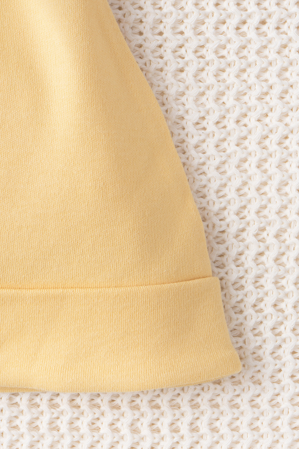 Шапочка ясельная для новорожденных, артикул: К 8036, цвет: желтый, фото 3