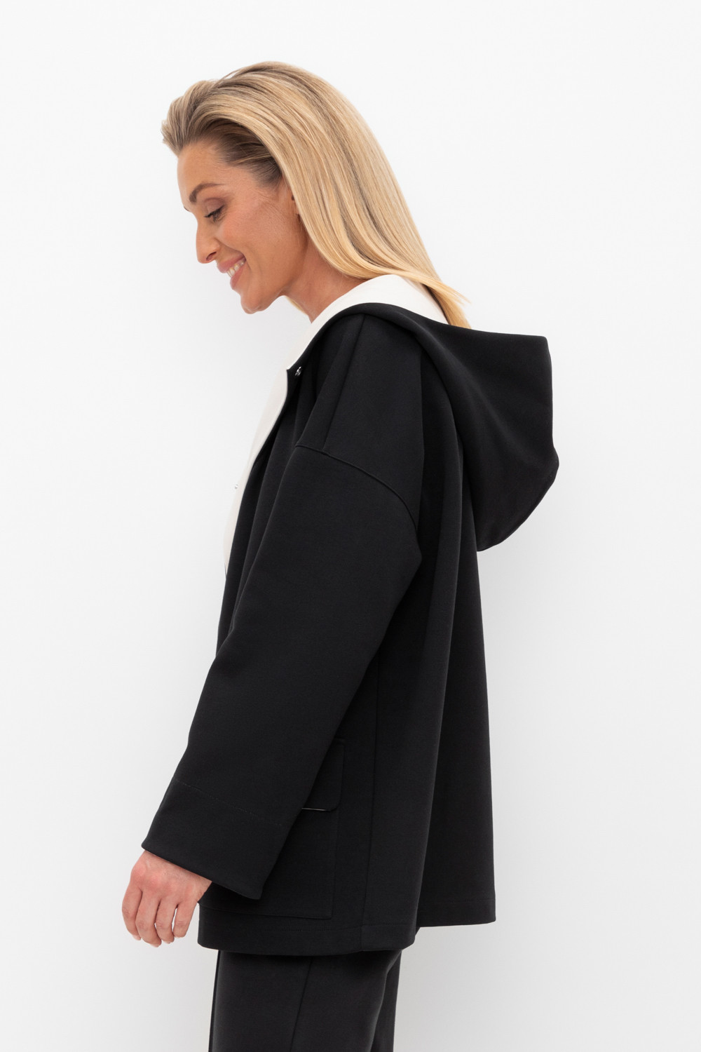 Жакеты, куртки женские для мам, артикул: ЕВТ 3202, цвет: черный3, фото 3