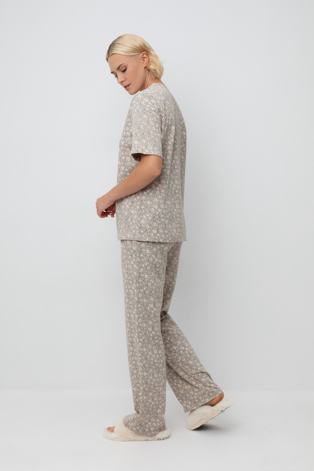 Комплекты для дома для мам, артикул: Е 20153, цвет: хаки, фото 3