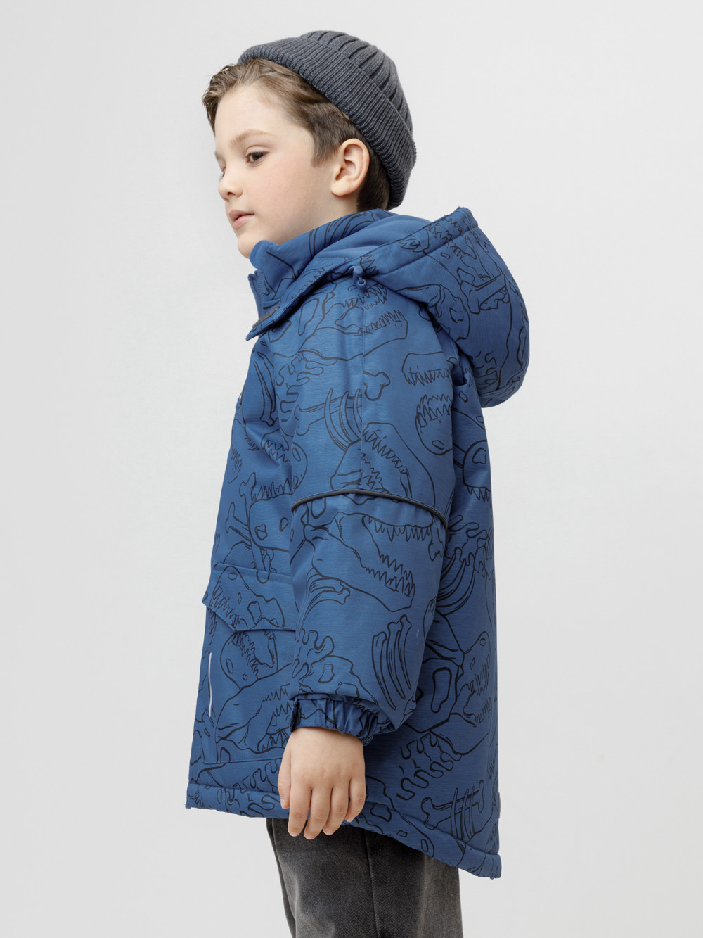 Куртки для мальчика, артикул: ВК 36093/н/3 ГР, цвет: синий, фото 3