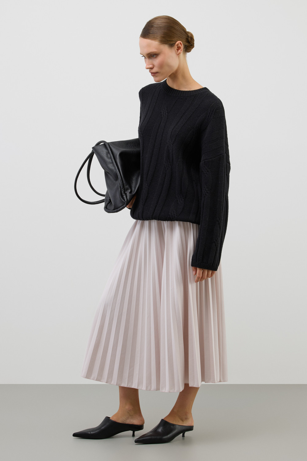 Юбки женские для мам, артикул: ЕВТ 7026, цвет: светло-серый5, фото 3