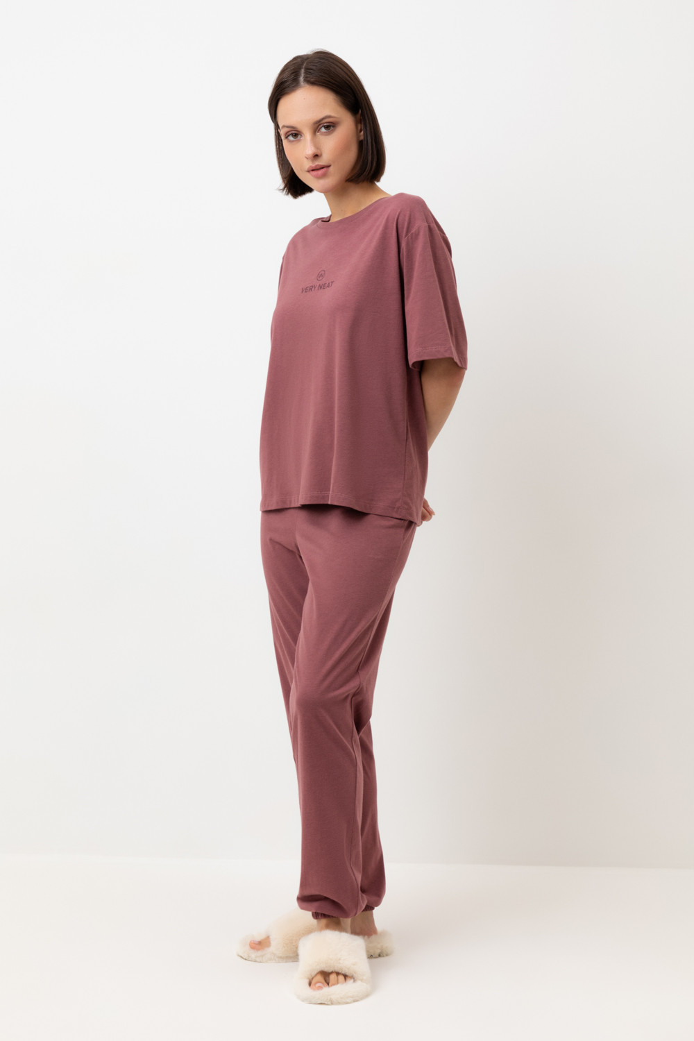 Комплекты для дома для мам, артикул: Е 20151, цвет: бордовый, фото 3