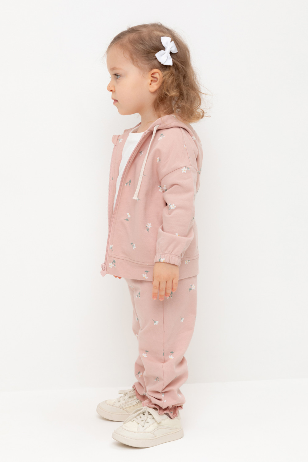 Брюки для девочки, артикул: КР 400796, цвет: розовый, фото 3