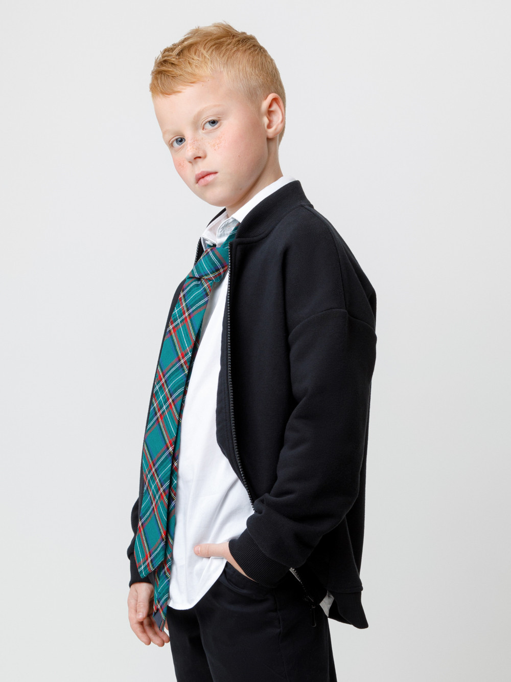 Жакет для мальчика, артикул: К 302500, цвет: черный, фото 3