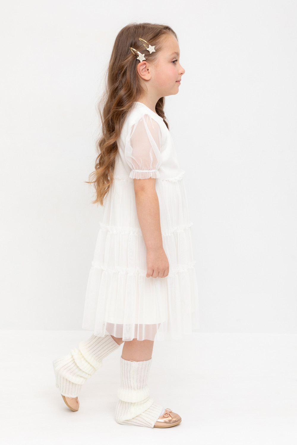 Платье для девочки, артикул: К 5909, цвет: светло-розовый, фото 3