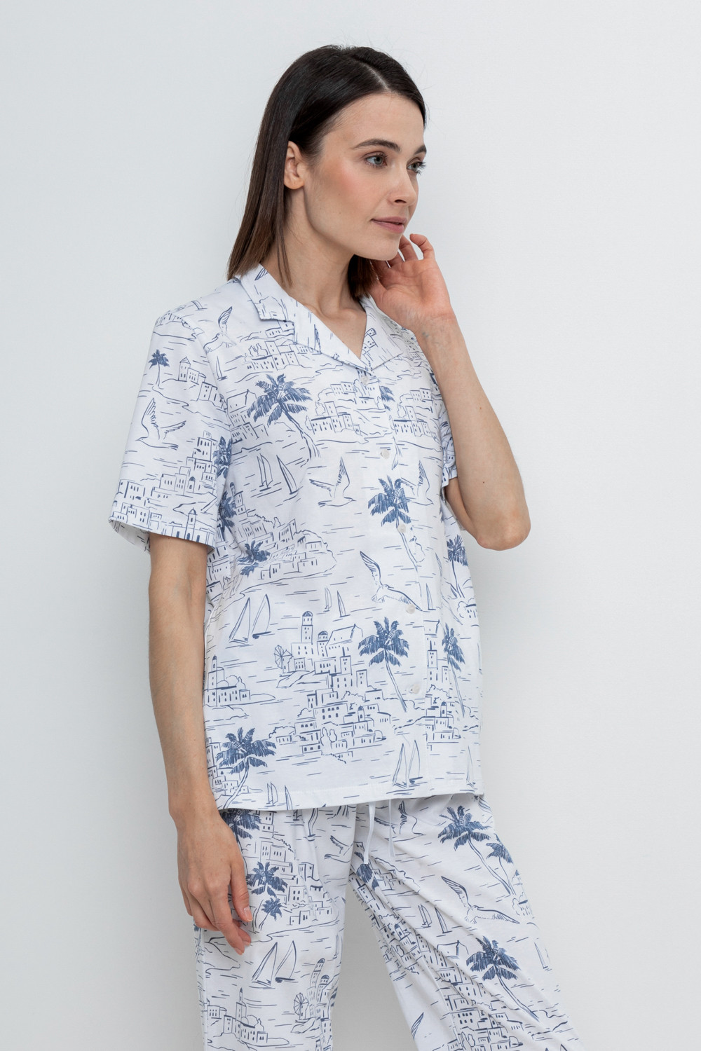 Футболки для дома для мам, артикул: Е 30082, цвет: белый, фото 3