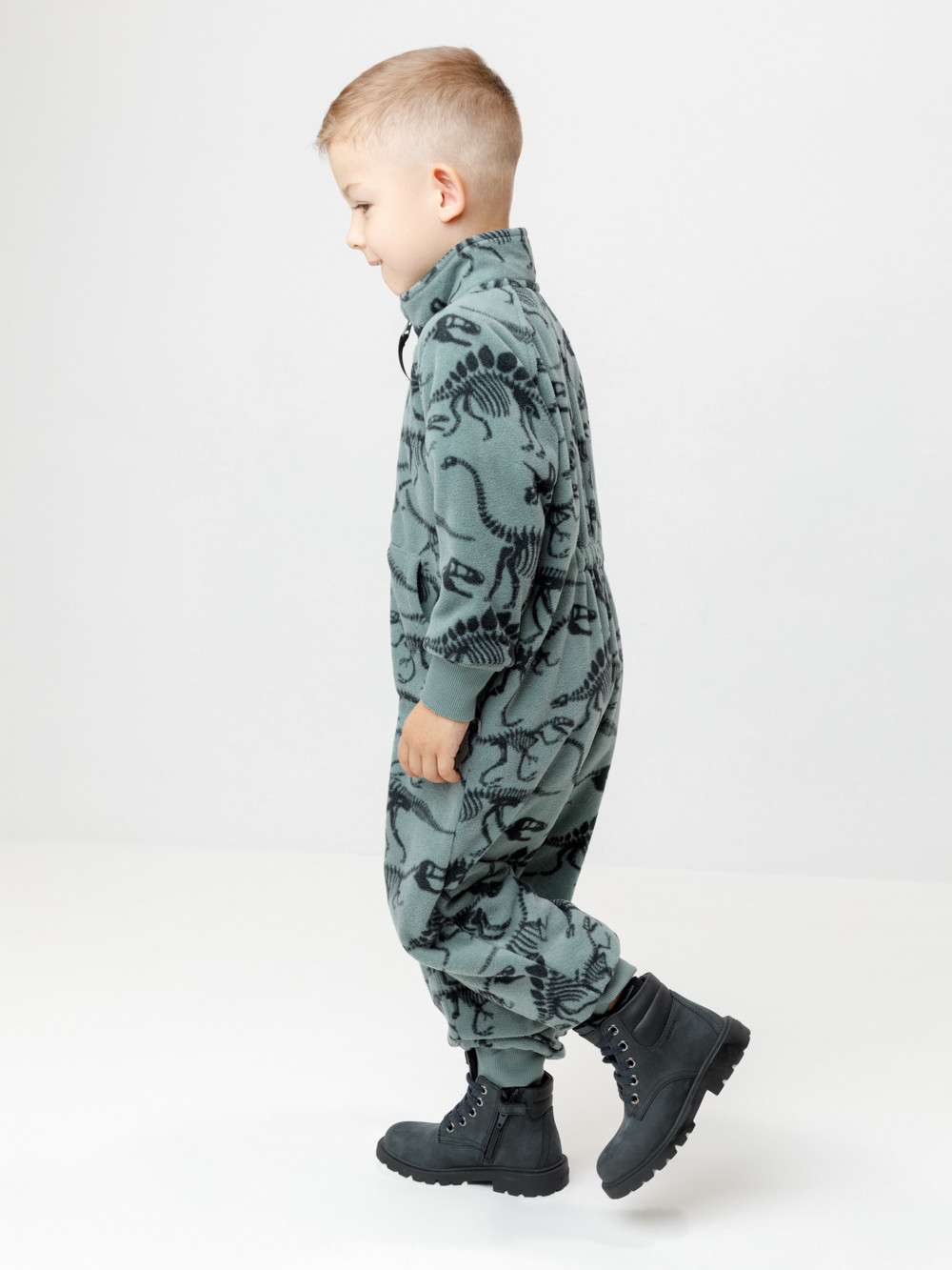 Комбинезон для мальчика, артикул: ФЛ 60005/н/10 ГР, цвет: хаки, фото 3