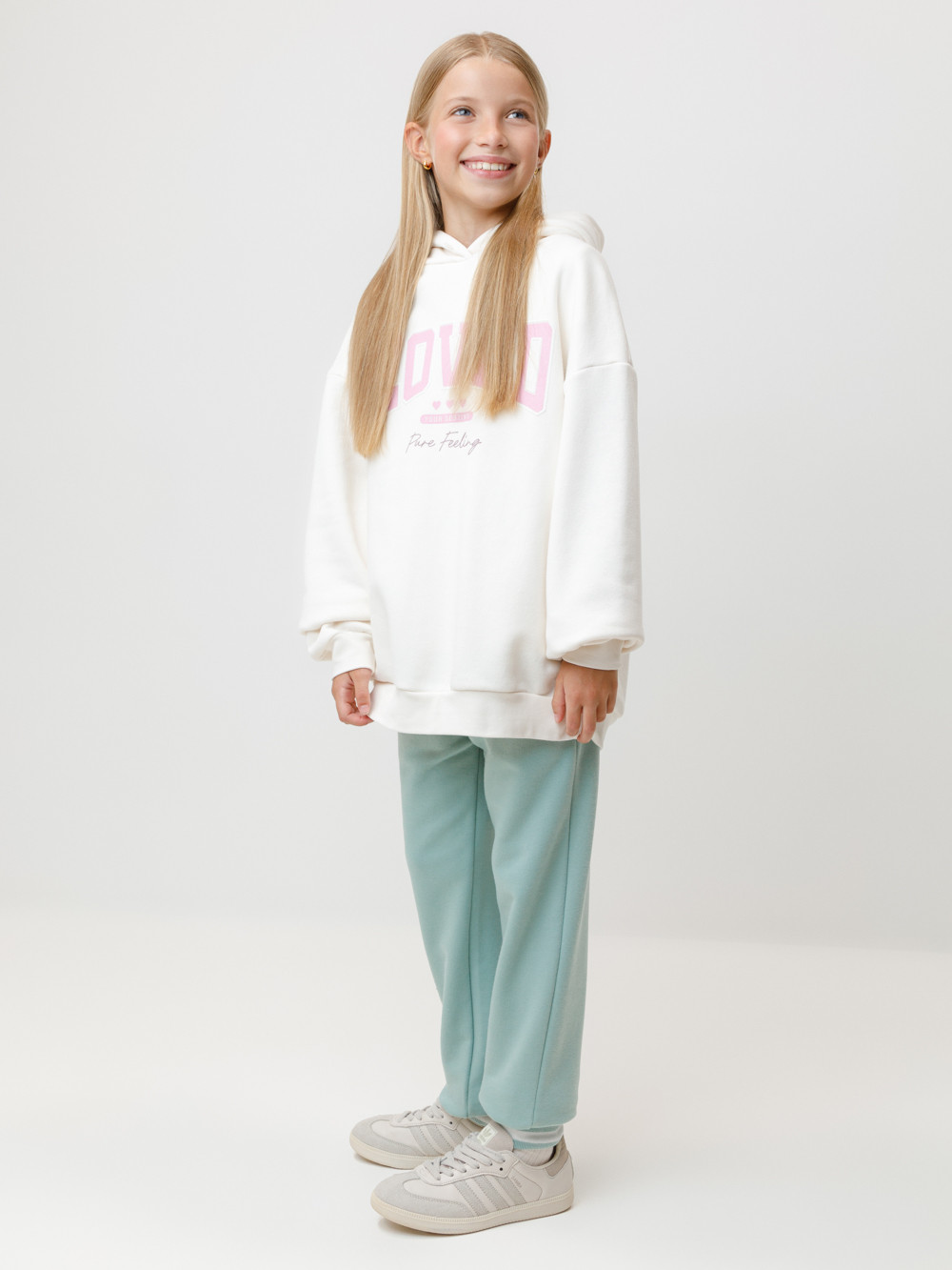 Брюки для девочки, артикул: КР 400782-1, цвет: голубой, фото 3