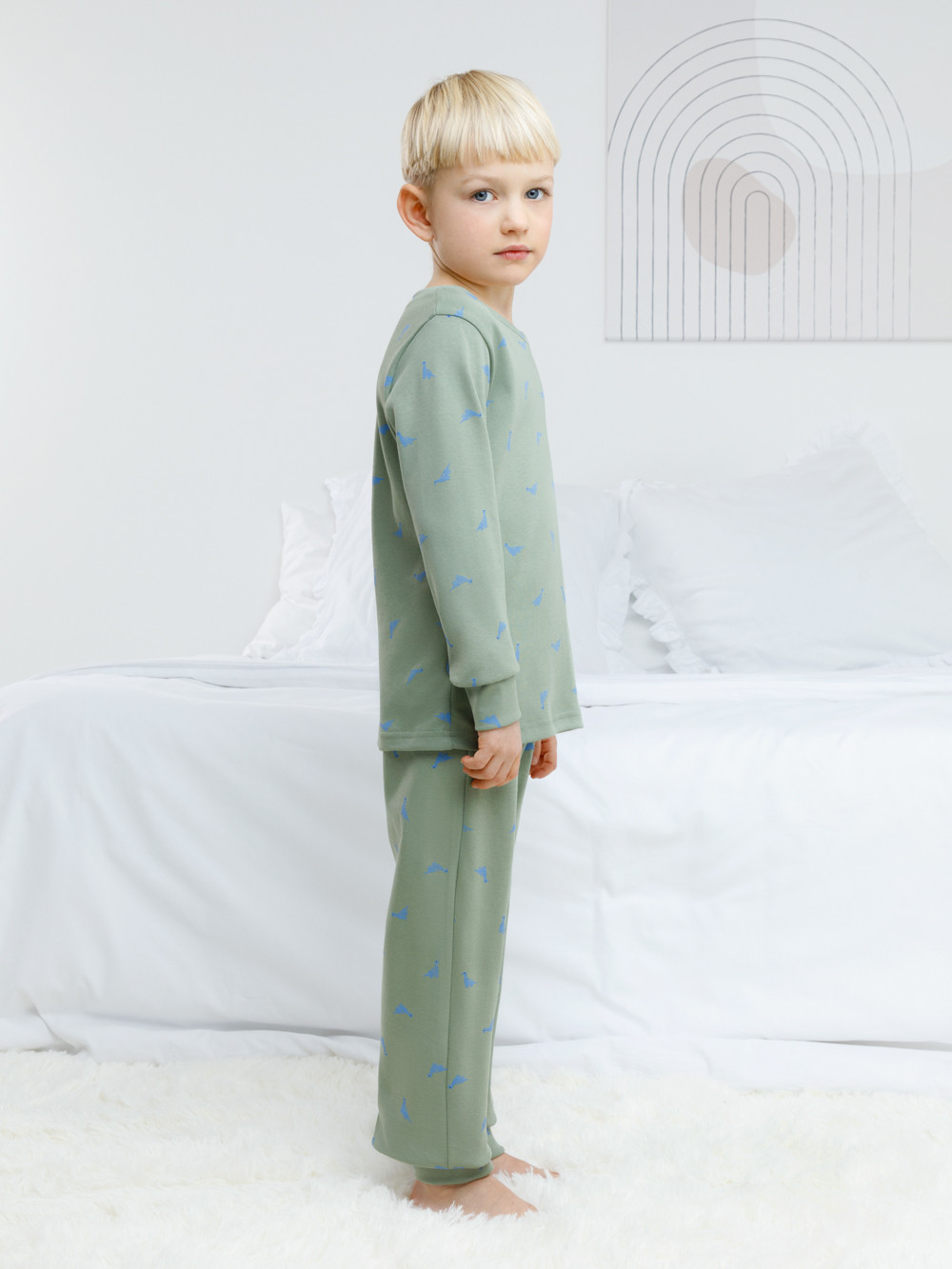 Пижама для мальчика, артикул: К 1552, цвет: зеленый, фото 3