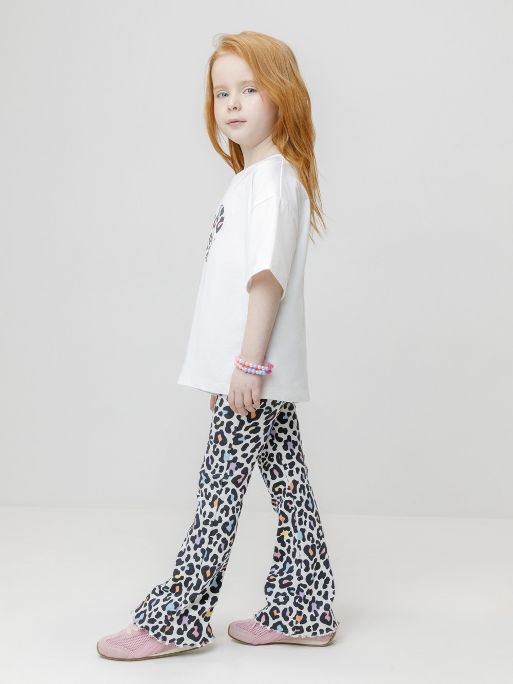 Футболка для девочки, артикул: КР 303016, цвет: сахар, фото 3