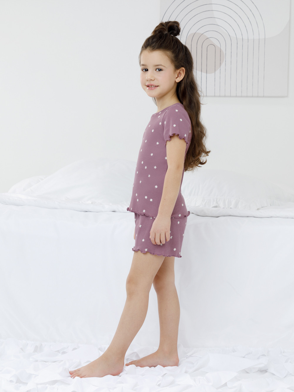 Пижама для девочки, артикул: К 1652, цвет: фиолетовый, фото 3