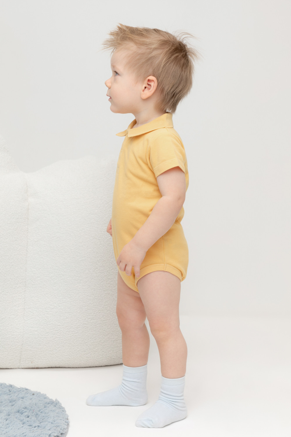 Полукомбинезон для мальчика, артикул: КР 6464, цвет: желтый, фото 3