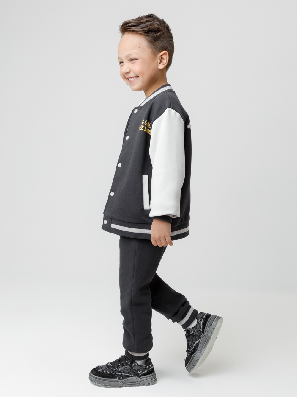 Брюки для мальчика, артикул: КР 400784, цвет: темно-серый, фото 3