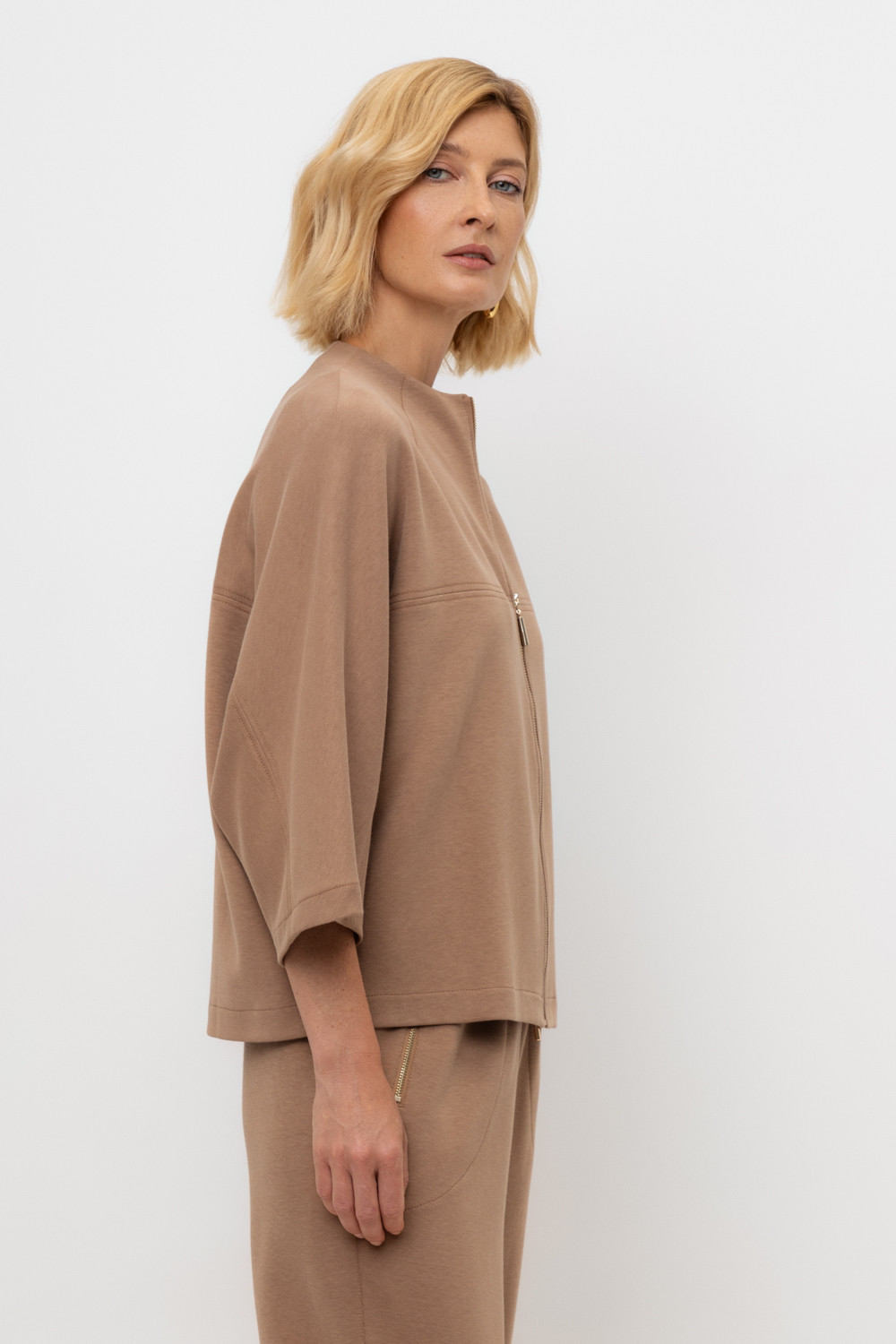 Жакеты, куртки женские для мам, артикул: ЕВТ 3281, цвет: коричневый, фото 3