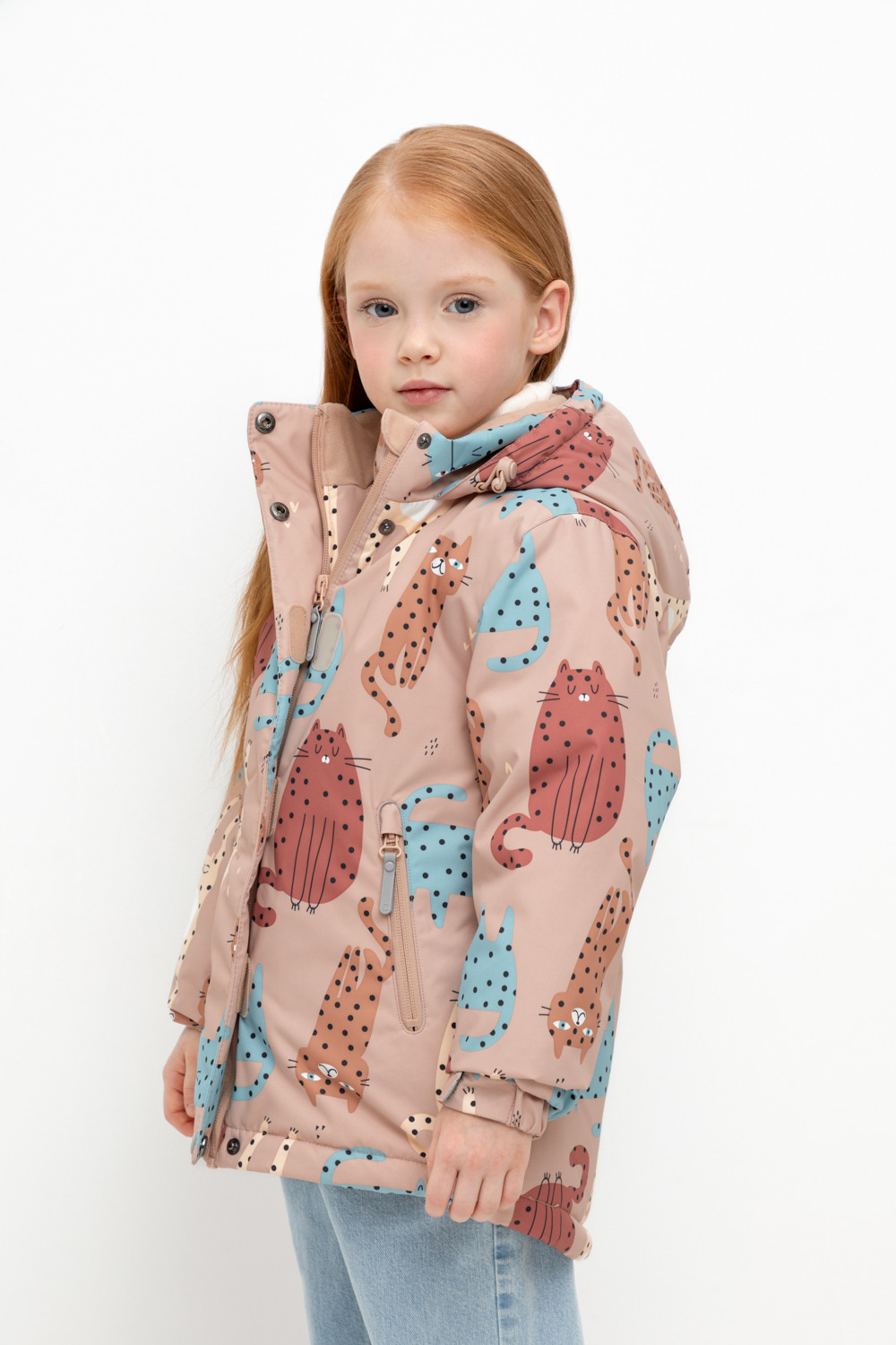 Куртка для девочки, артикул: ВК 38095/н/2 Ал, цвет: розовый, фото 3