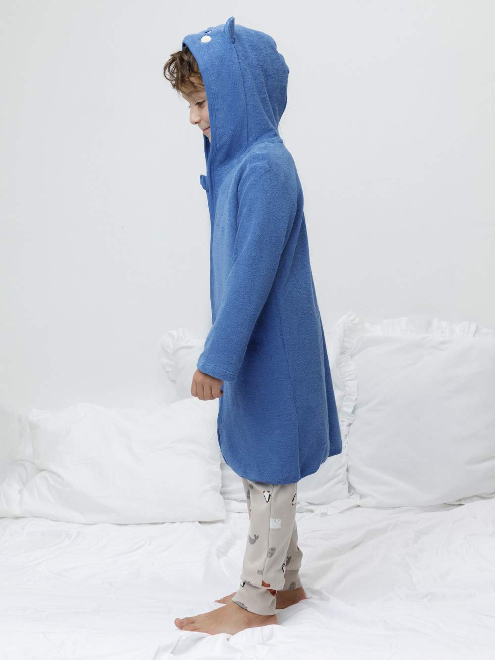 Халат для мальчика, артикул: К 5801, цвет: синий, фото 3